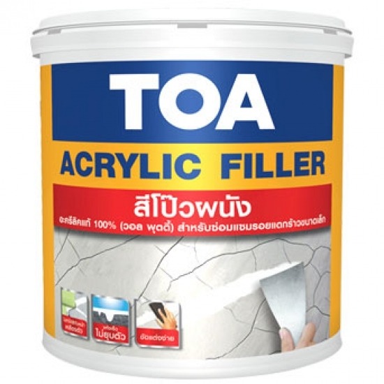 เจริญวรรณ อินดัสเทรียล บจก - TOA สีโป๊วผนัง 1/8 GL